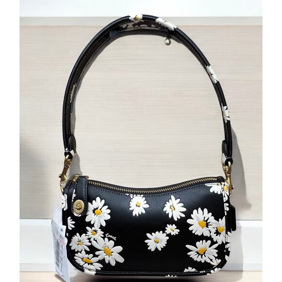NWT Coach CR509 Floral Print Leather Swinger 20 Bag - Picture 12 of 12